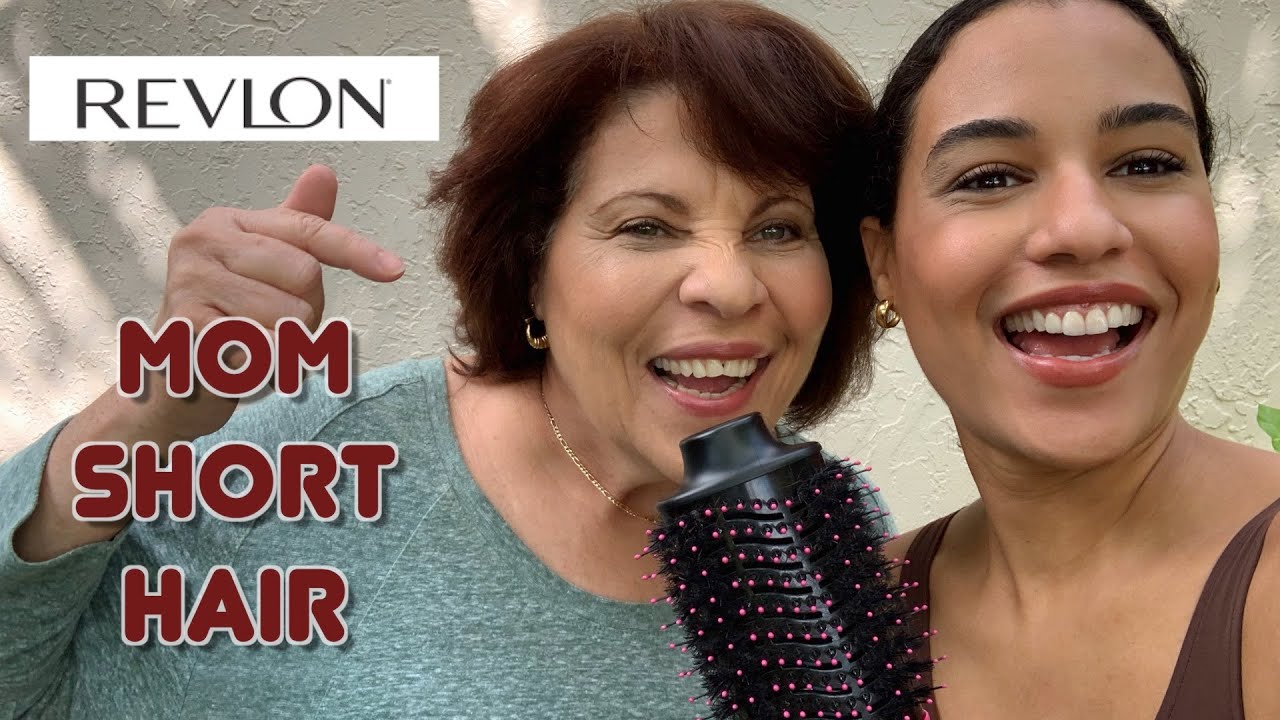 REVLON ONE STEP BLOW-DRY ON MY MOM | SHORT HAIR |  Sharlene Radlein