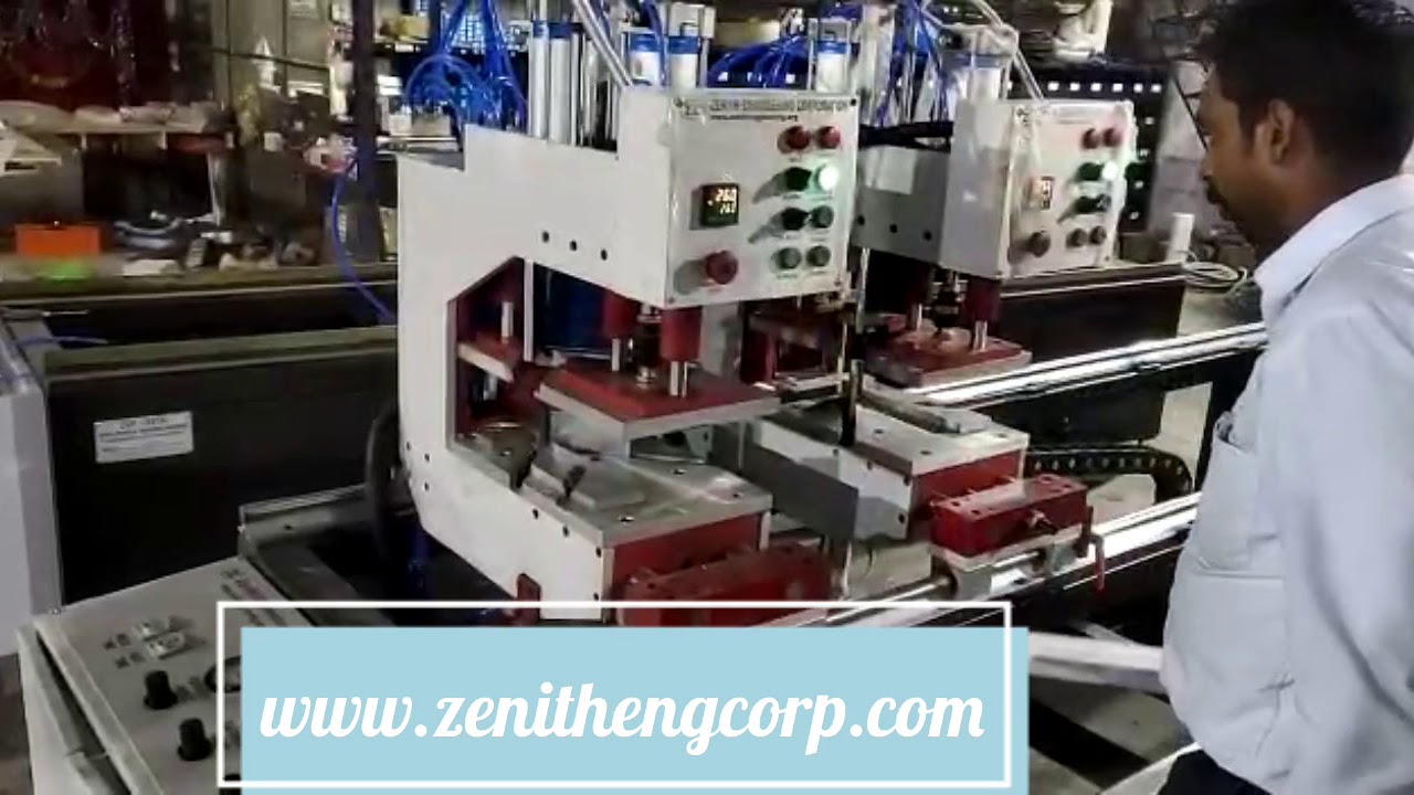 Upvc double head welding machine