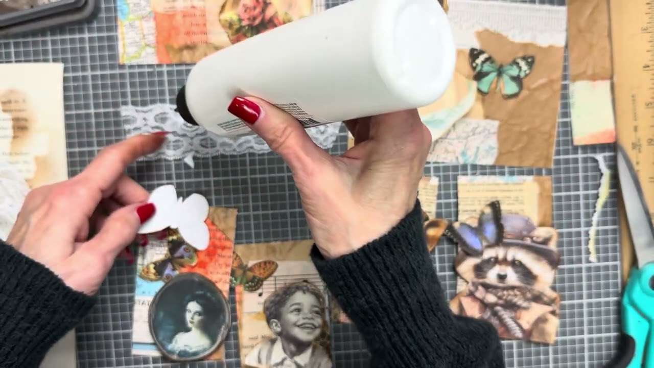 Используйте обрезки ткани — кармашки или бирки @drnmarketbydebbie #useyourscraps #masterboardcollage