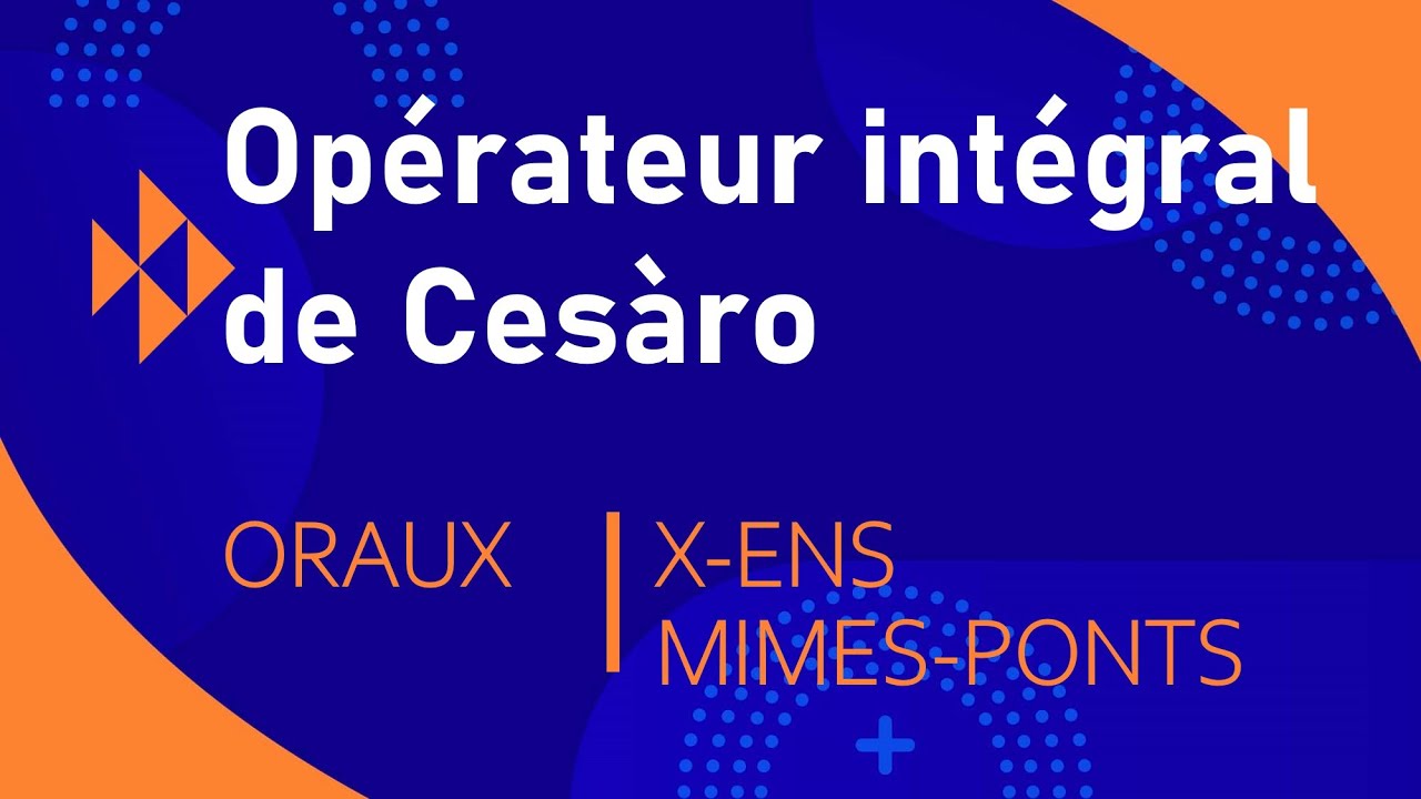 (Réduction) Opérateur intégral de Cesàro  -- étude spectrale