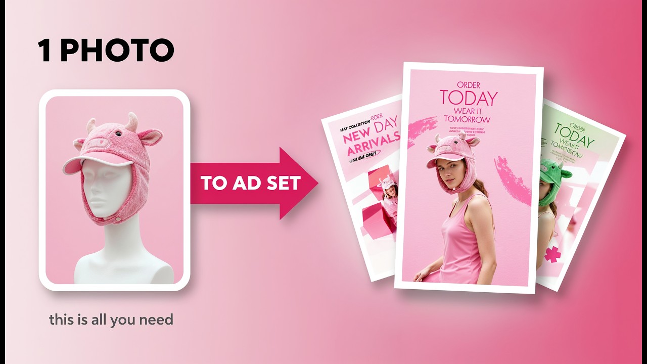 Full AI Workflow: Turn 1 Product Photo Into a Full Ad Set