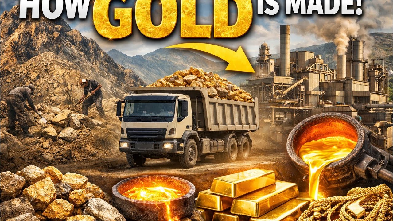 Gold Making Process Inside a Factory | Educational Video”