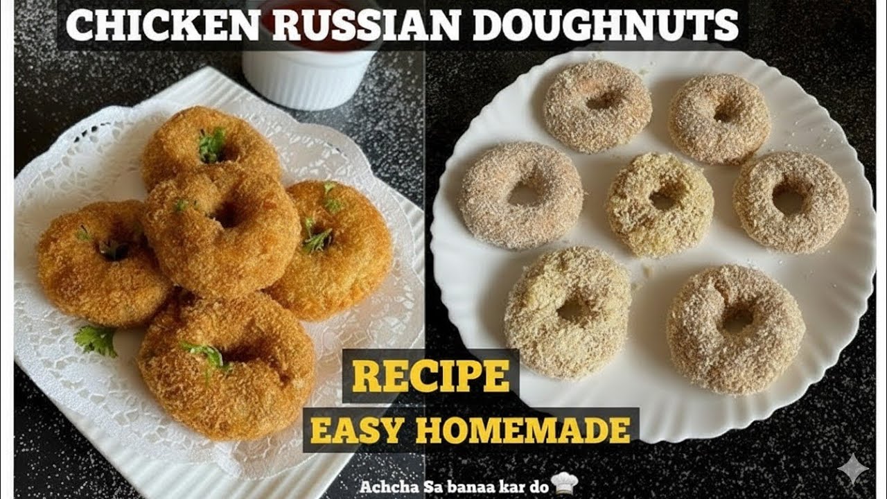 ​The Viral One: Russian Doughnut Kebab Recipe 🍩 | Isse pehle kabhi nahi dekha hoga! #chicken #russia