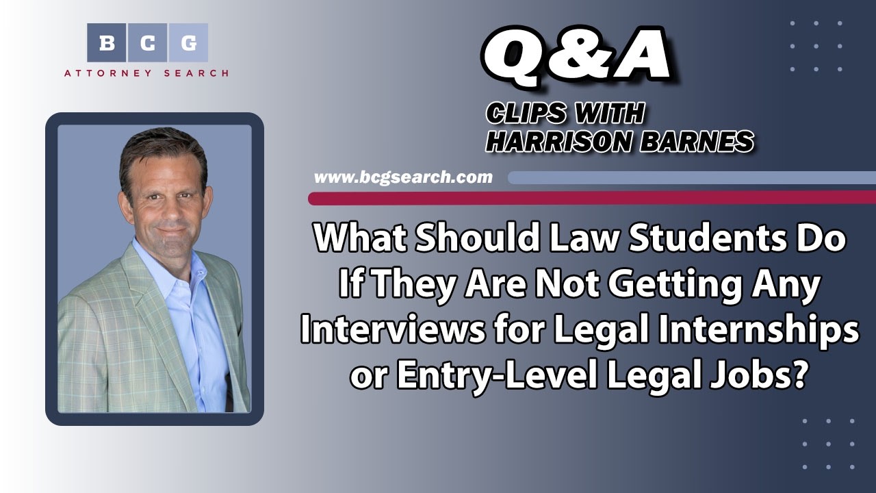 What Should Law Students Do If They Are Not Getting Any Interviews for Legal Internships?
