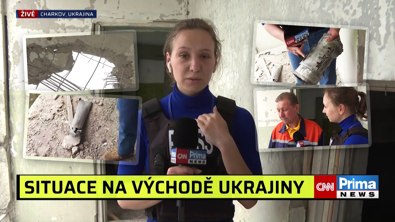 Rusové používají přes 40 let staré rakety. Reportérka popsala útok v Charkově