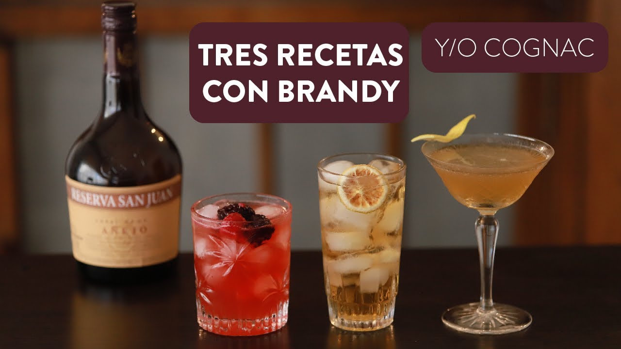 3 Cocteles con Brandy y/o Cognac