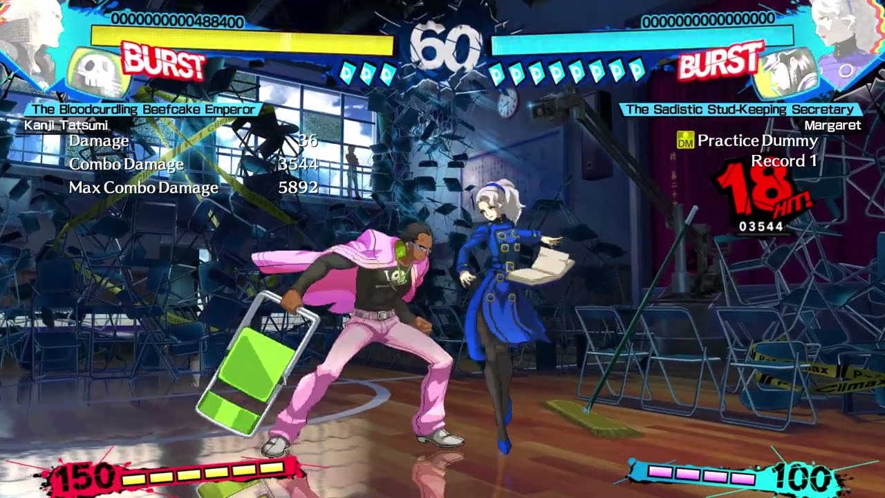 P4AU 2.0 Kanji SB Cruel Attack + Burst Combo Options