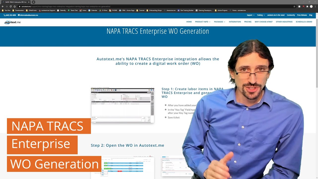 NAPA TRACS Enterprise - WO Generation