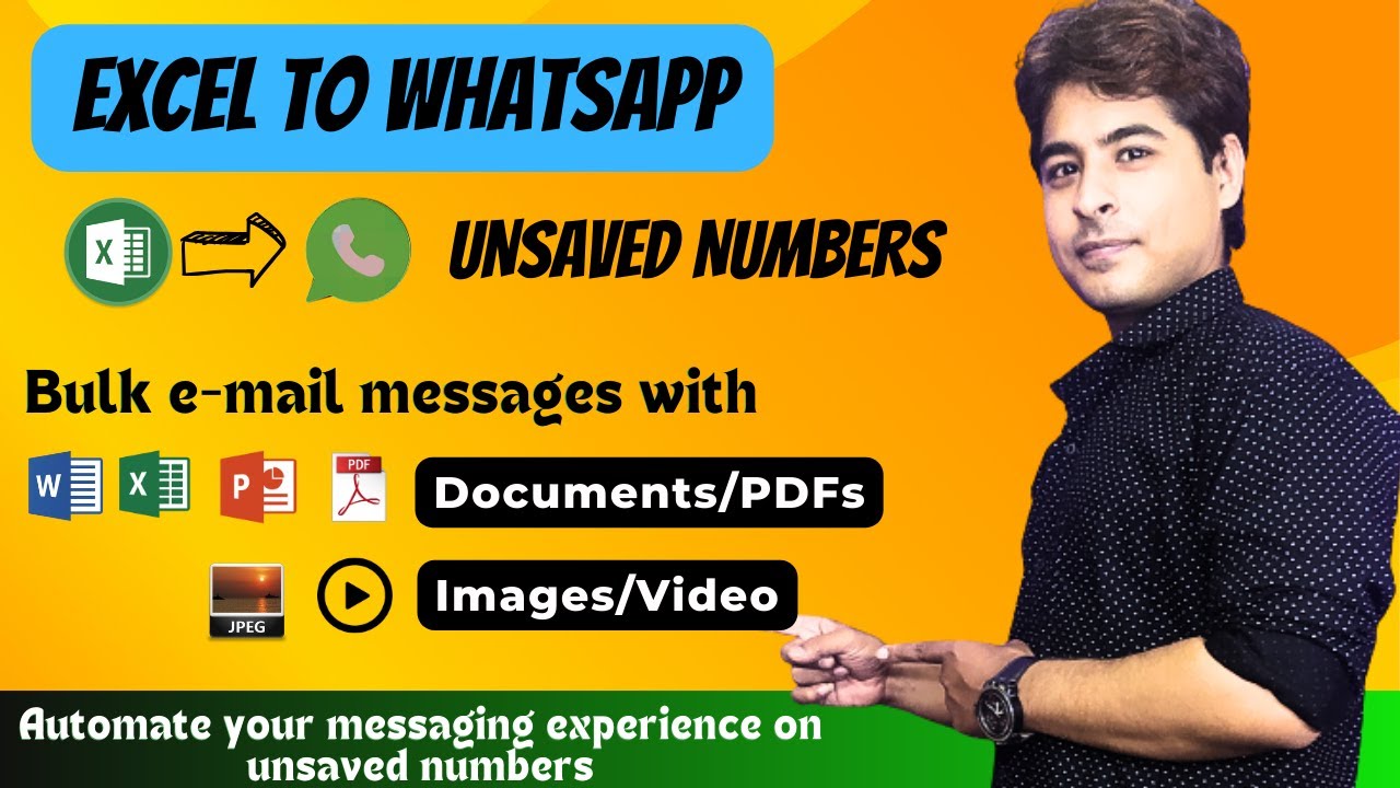 Send Message with attachments from Excel to Whatsapp Unsaved numbers | VBA code