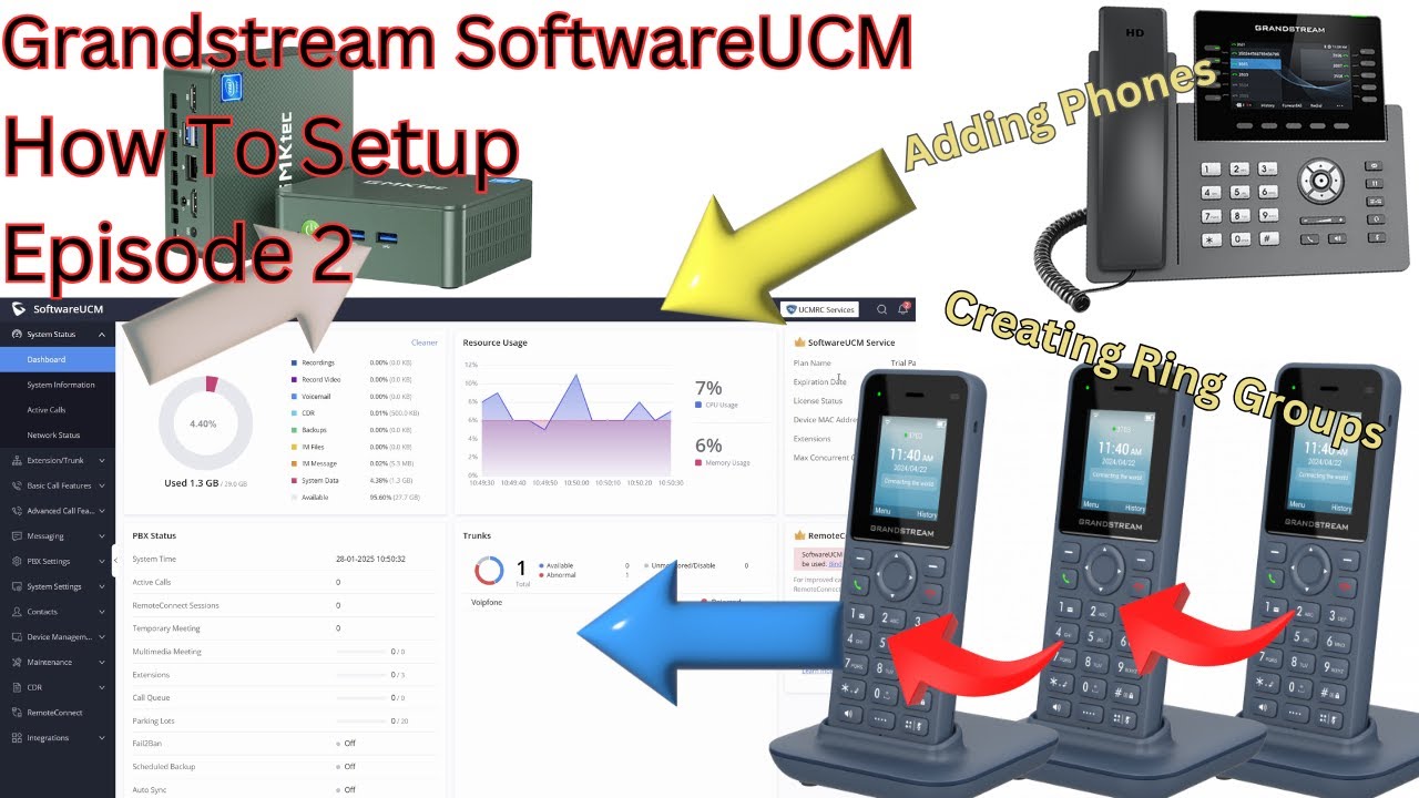 Grandstream SoftwareUCM - How To Setup - Episode 2