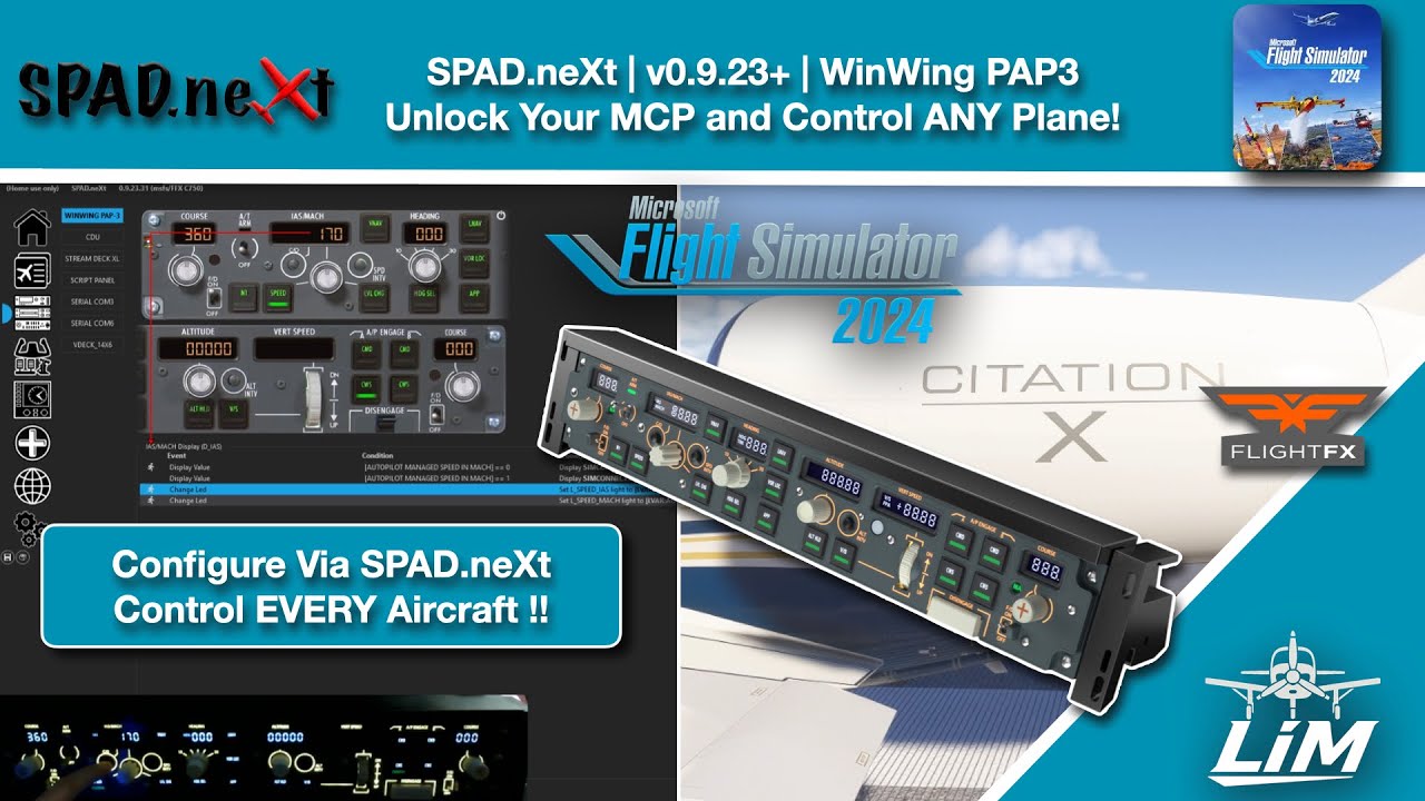 MSFS 2024 | SPAD.neXt v0.9.23+ | WinWing PAP3 MCP