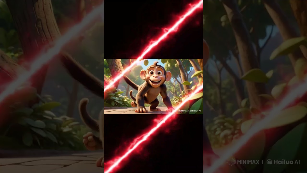 Five little monkeys swinging in the tree | #monkeyfunny #playfulmonkey #storytime #jungleadventures