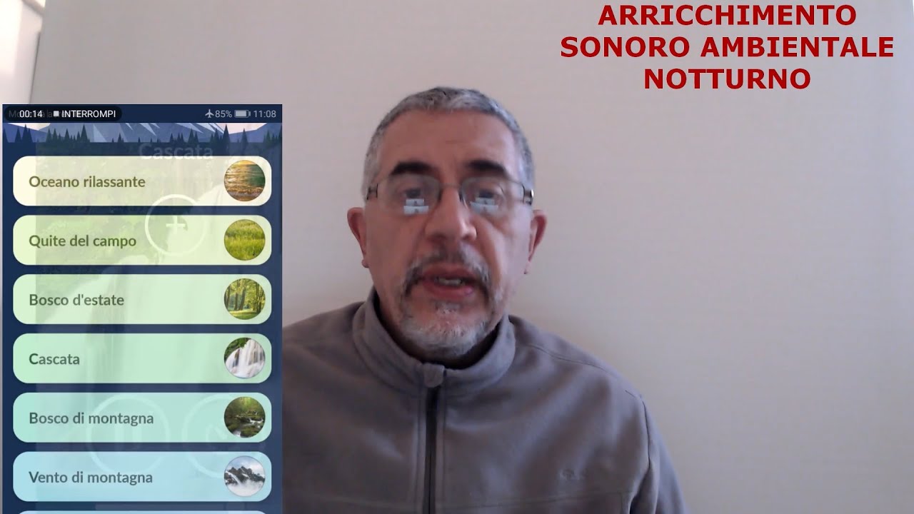 Acufeni e arricchimento sonoro notturno