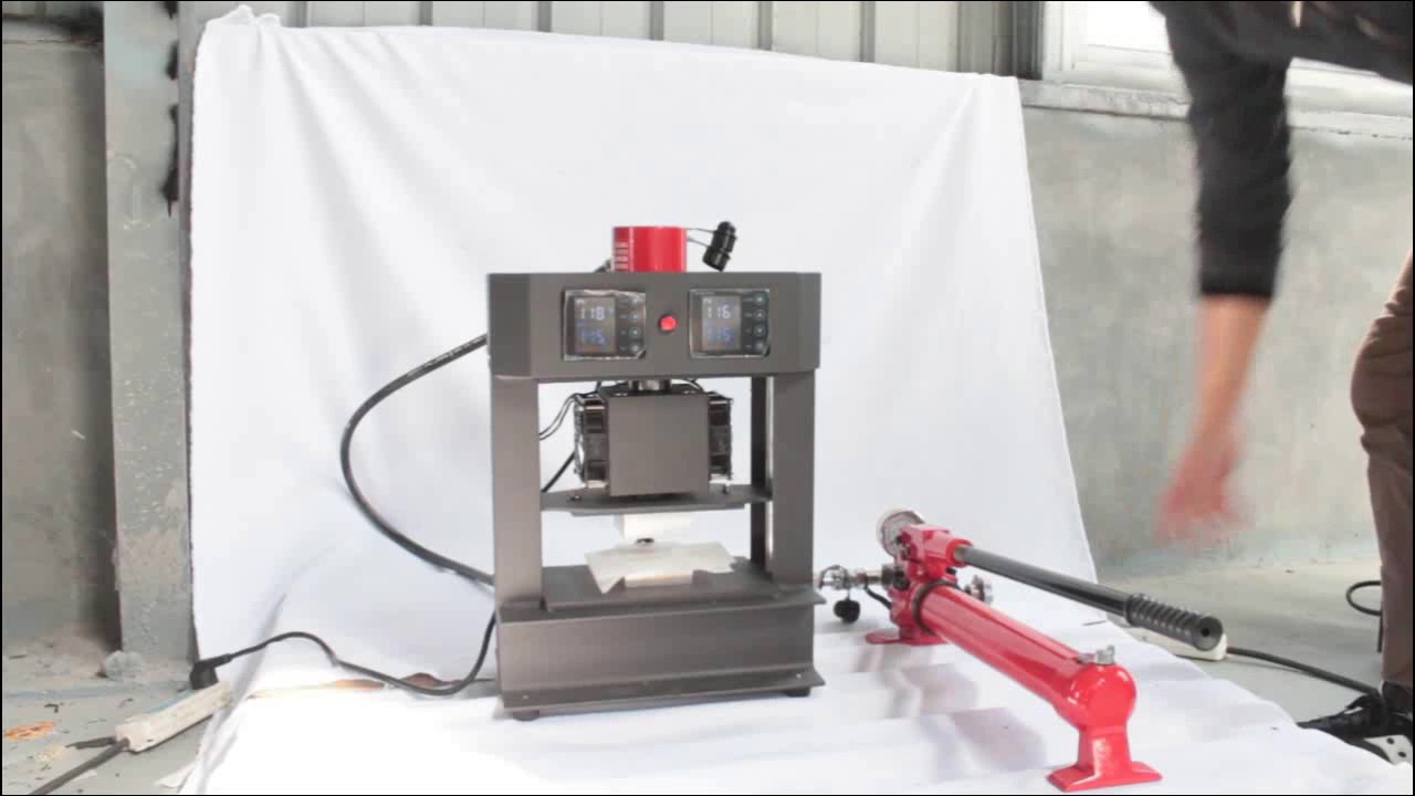 Solid 20 ton hydraulic rosin press