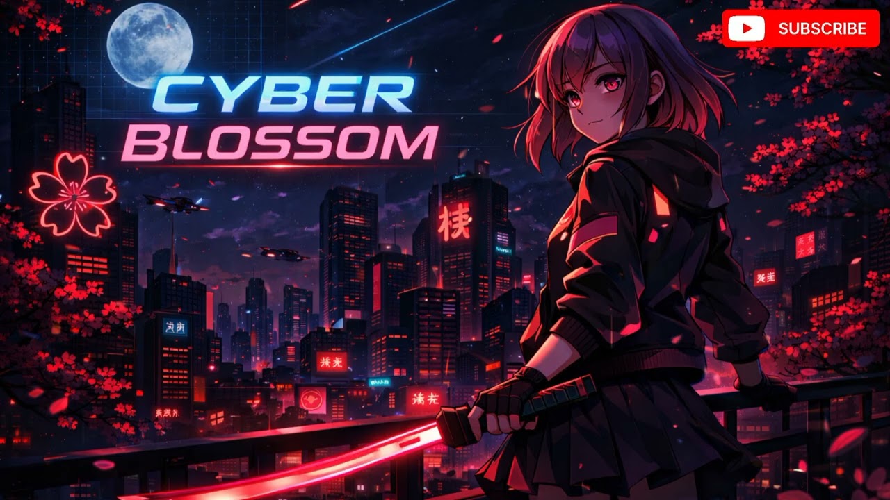 Cyber Blossom | AI Synthwave • Retro-Futuristic Neon Dreams @SynthGPT 