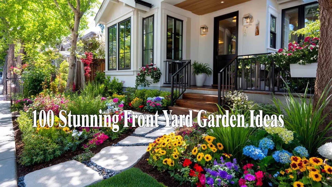 100 Stunning Front Yard Garden Ideas to Transform Your Home | Inspire Garden Concept