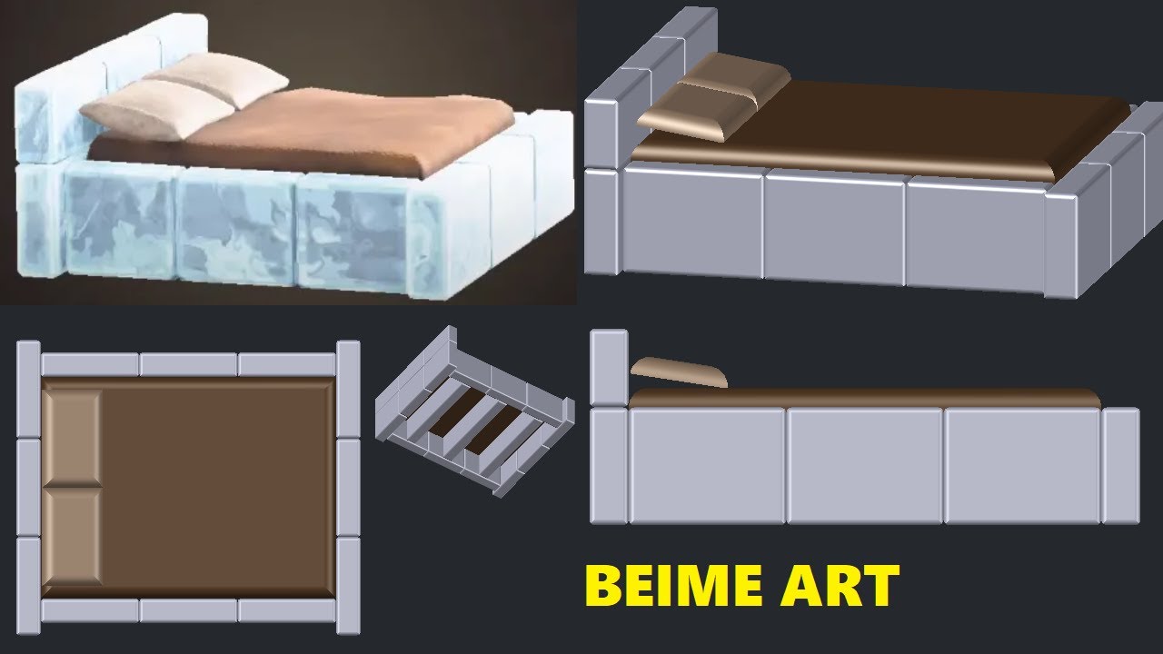 (3D Art) ACNH Frozen Bed - Ice Cream Stick Craft Idea