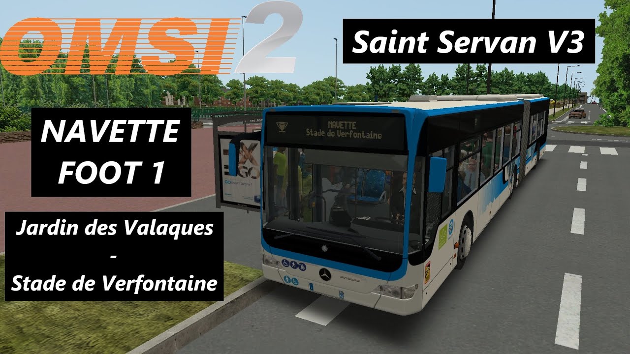 Saint Servan V3 - Navette Foot 1 (Jardin des Valaques - Stade) - Mercedes Citaro G Facelift | OMSI 2