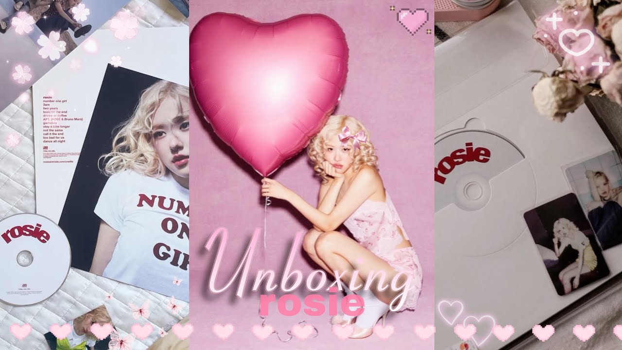 🎀 UNBOX the rosie album 💿 | cd, photocards, poster, postcards and more!