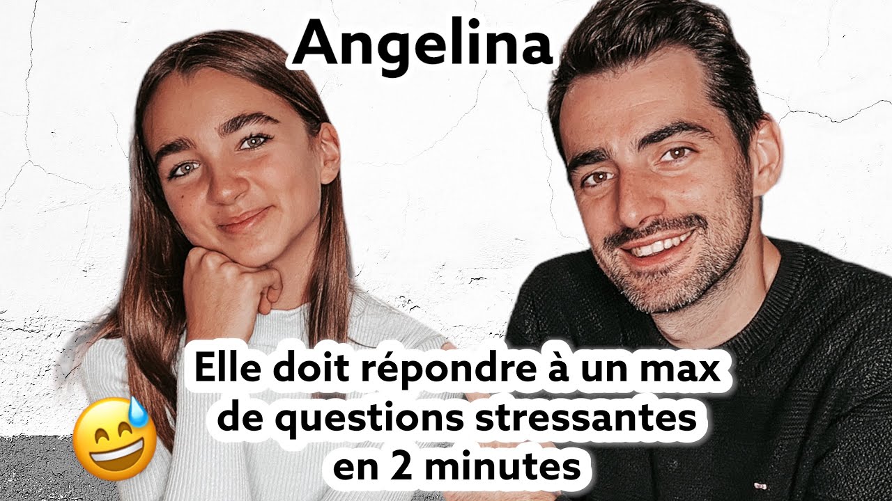 2 minutes chrono avec Angelina : son mois préféré, ce qui la fait rire, le plat qu'elle déteste...