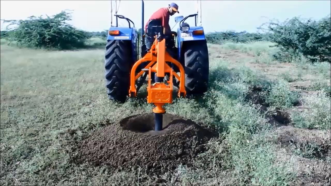 Taladro perforador de 3 puntos