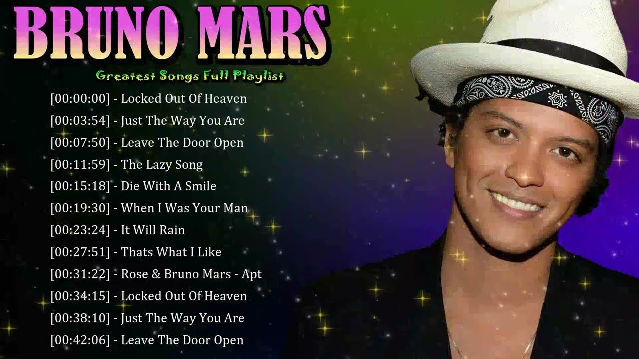🏹 Bruno Mars - Targeting the emotional core of listeners with ballads that redefine modern romance 💓