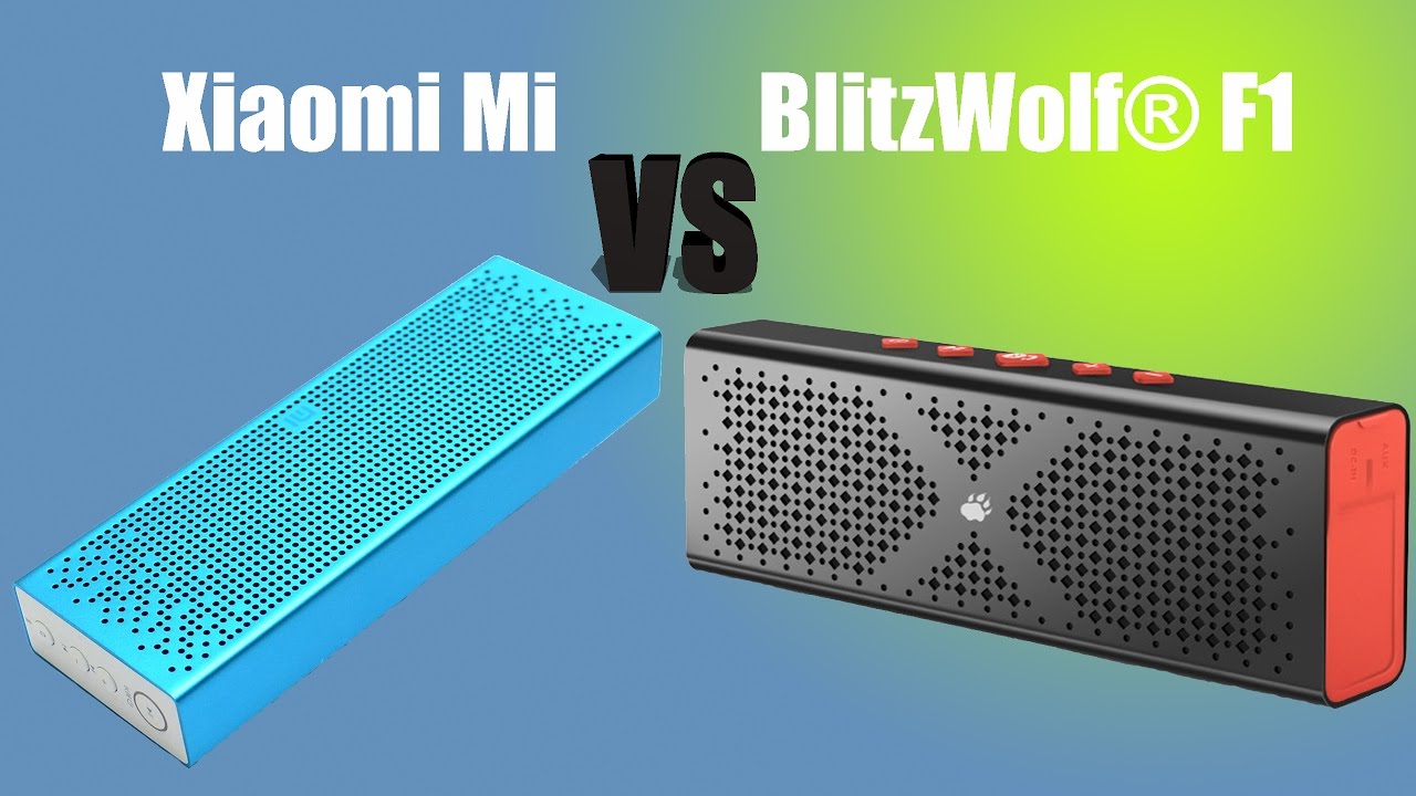 Сравнение Bluetooth колонок BlitzWolf f1 и  Xiaomi Mi Speaker.