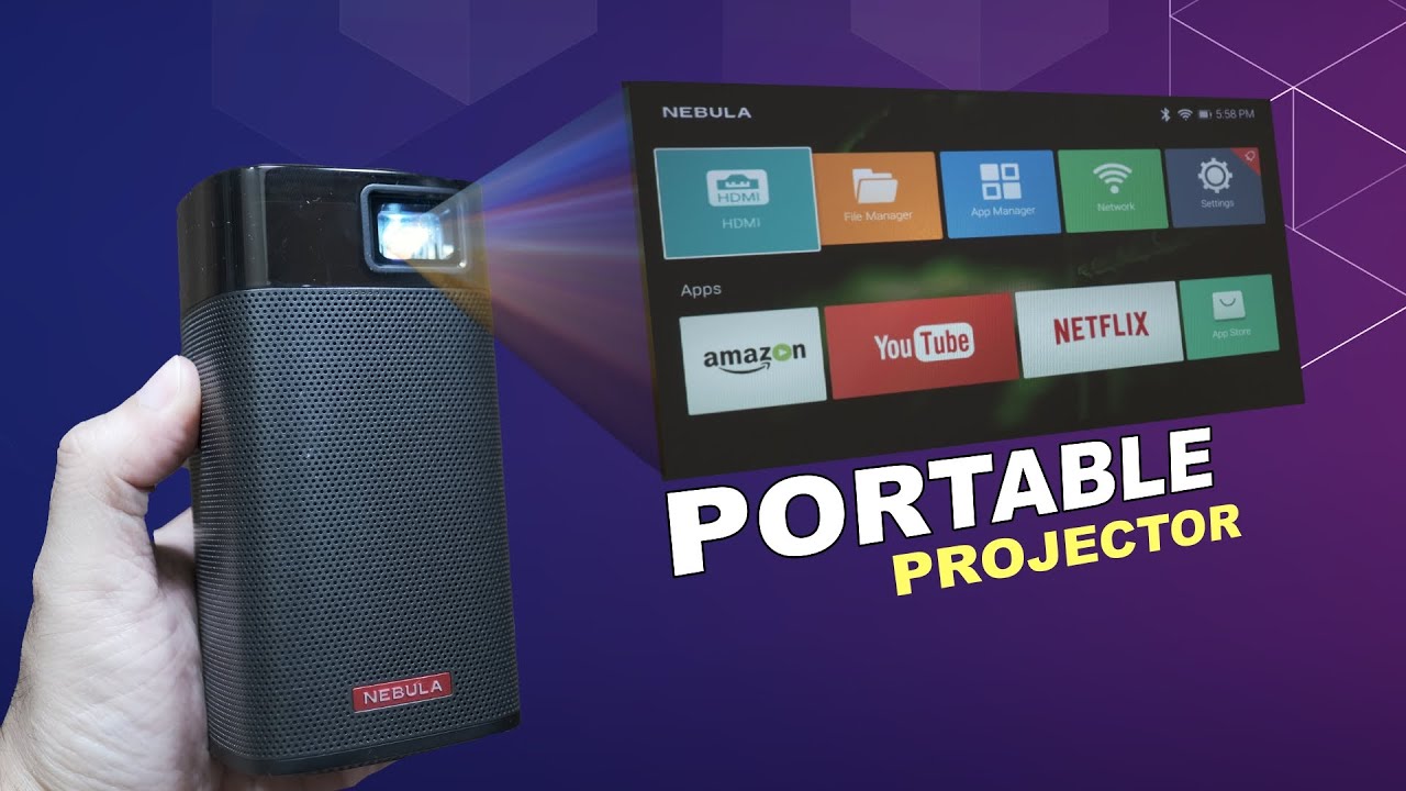 Nebula Apollo Portable Projector up to 100 Inch cinematic experience anytime anywhere