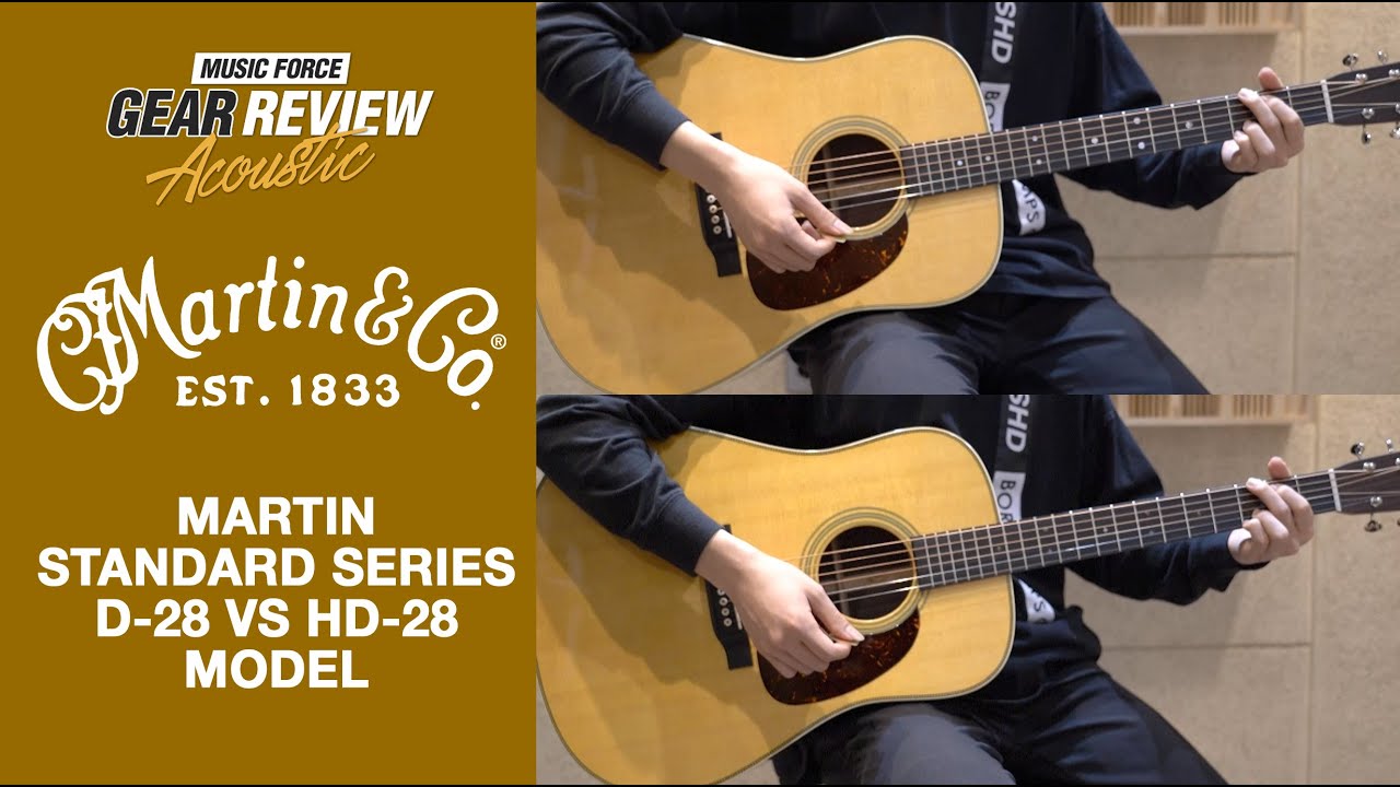 Martin D-28 VS HD-28 Review (No Talking)