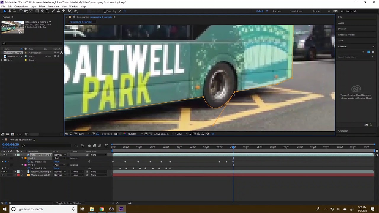 How to Rotoscope with Multiple Masks