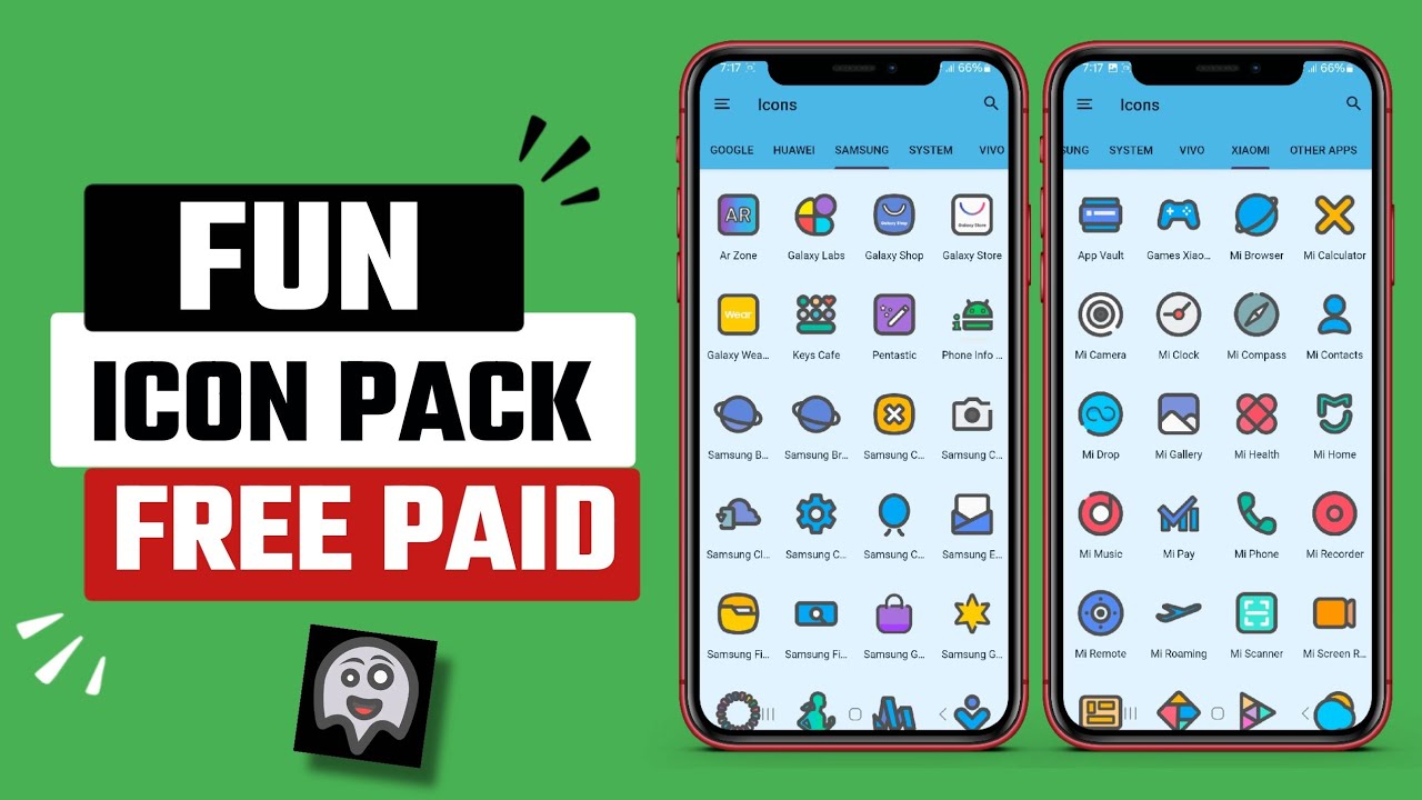 Best Free FUN Icon Pack App for Android