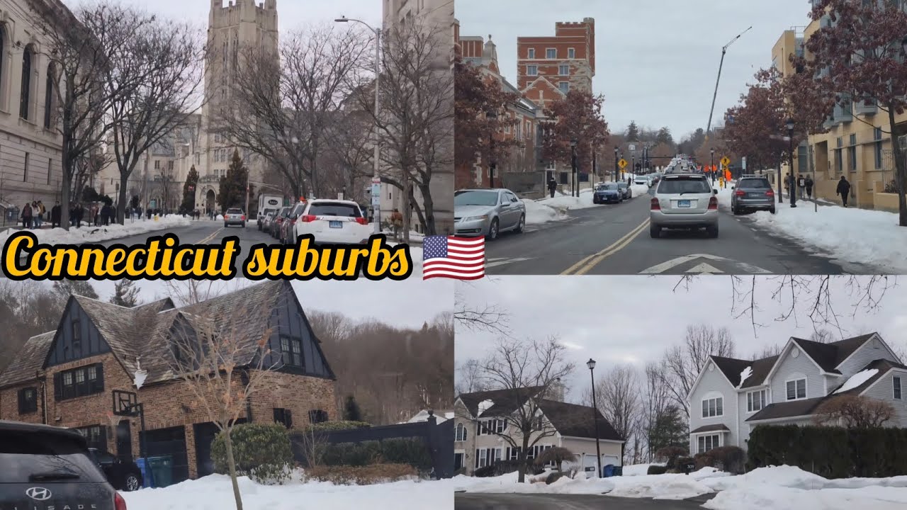 Driving through Connecticut Neighborhoods New haven- Hamden-North Haven 