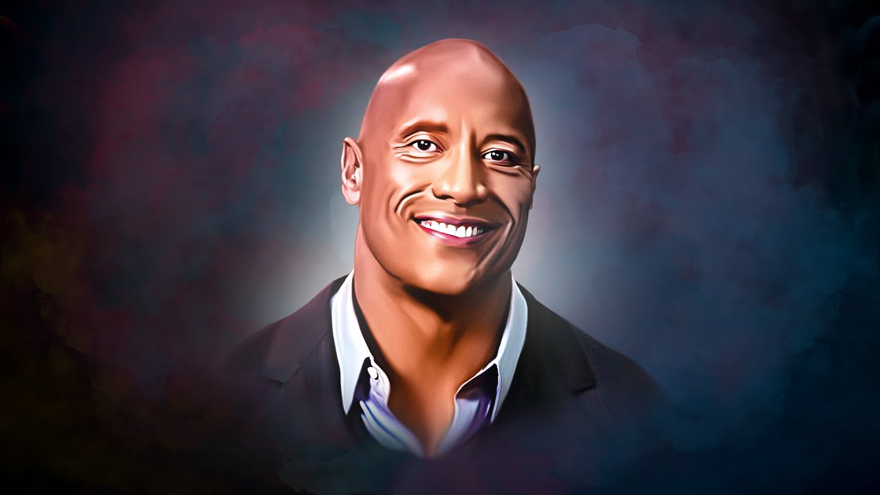 Créer un portrait numérique INCROYABLE ! DWAYNE JOHNSON dans Photoshop #photoshop