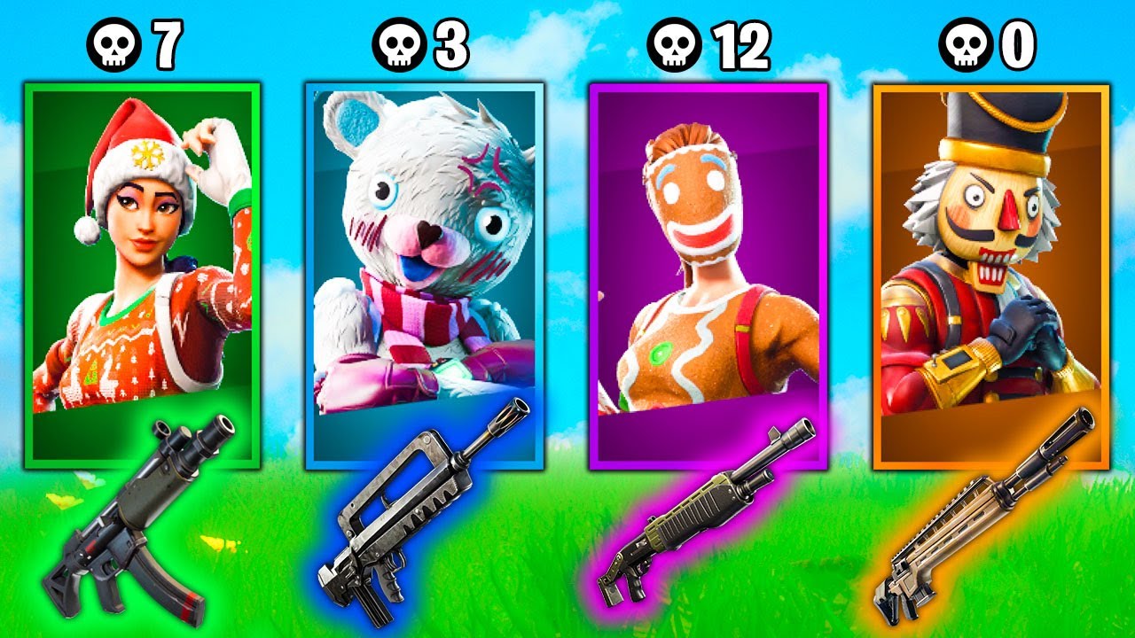 GARA DI KILL CON LA RANDOM SKIN CHALLENGE! - FORTNITE