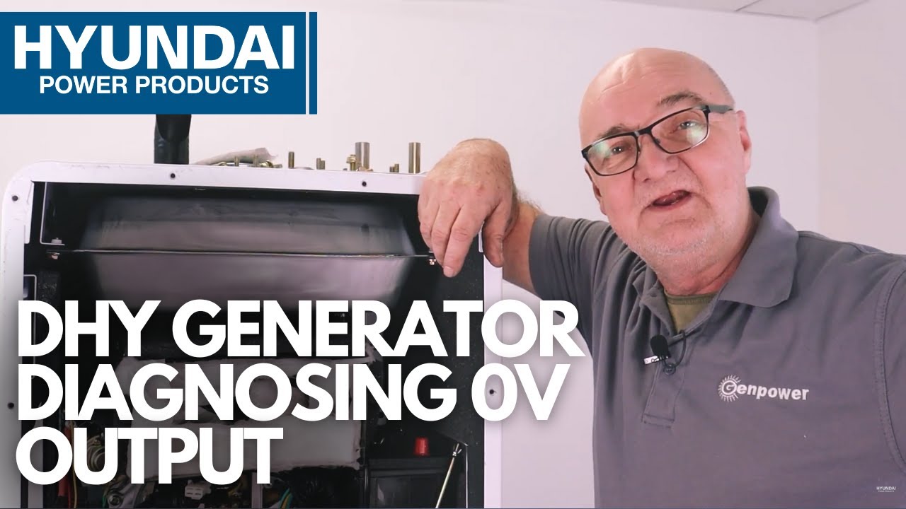 Diagnosing No Output on your Hyundai 3000rpm Generator (DHY6000SE, DHY8000SELR, DHY8000SELR-T)