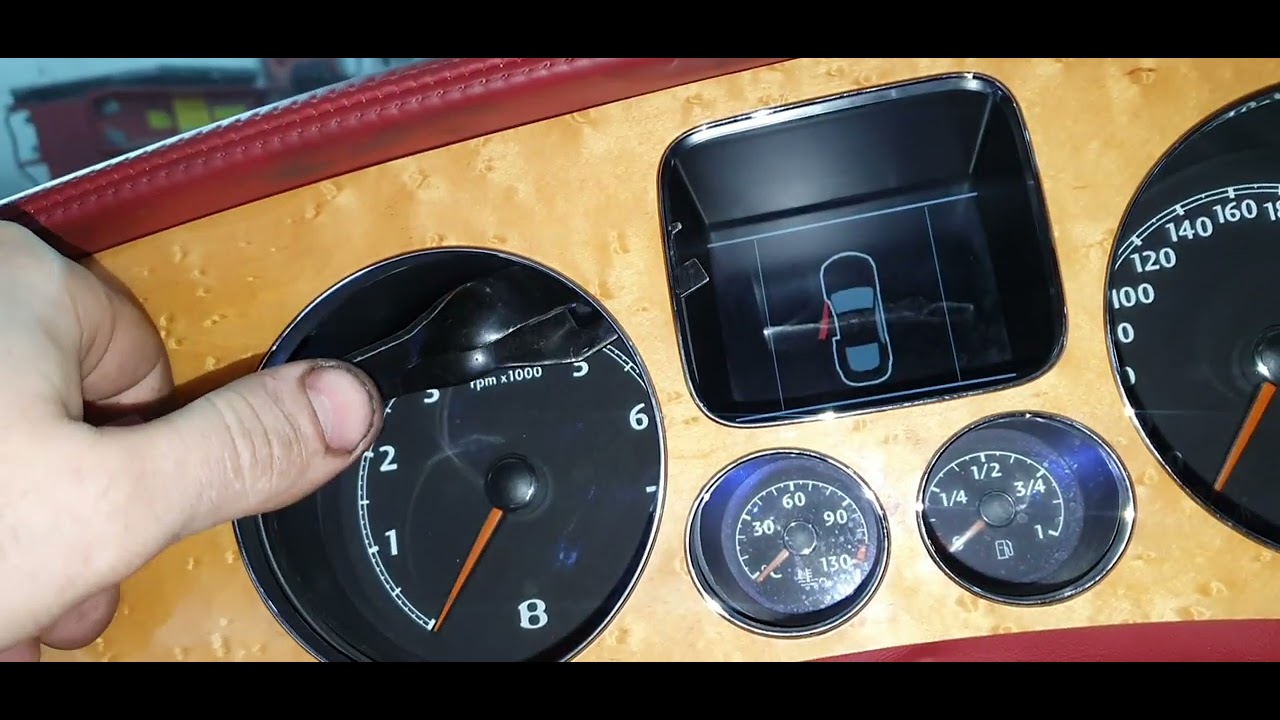 Bentley continental gt dash trim and instruments removal