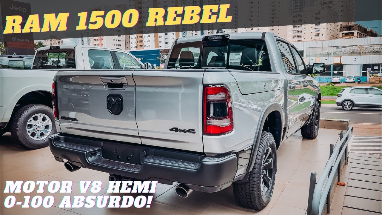FUI CONHECER A RAM 1500 REBEL 2022 V8 HEMI