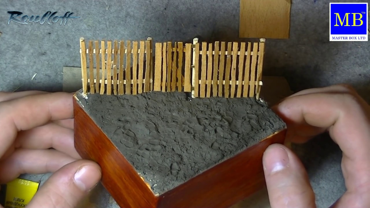 Делаем сельский забор 1/35 / Making a fence 1:35