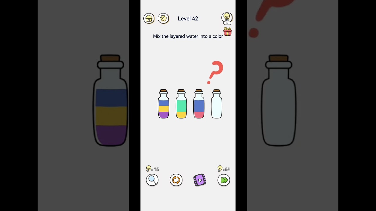 Brain Out 2 Level - 42 Mix the water in colour #shorts #youtubeshorts #viralvideo #trending