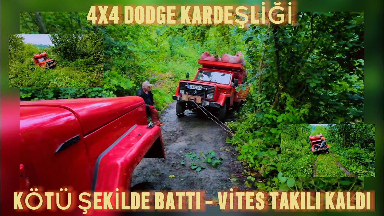 4X4 OLMASINA RAĞMEN KÖTÜ BATTI - VİTESİ TAKILI KALDI