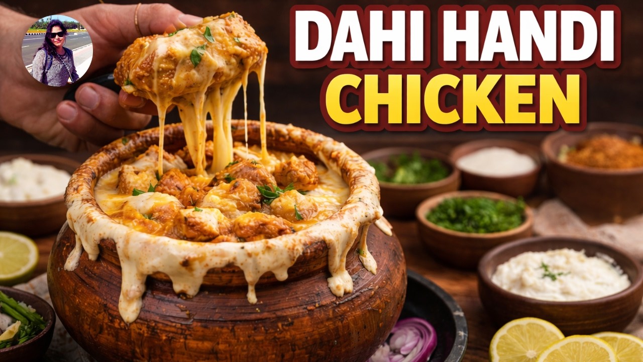 घर पर बनाएं Homemade Dahi Handi Chicken — सिर्फ 45 मिनट में तैयार | Restaurant Style Taste