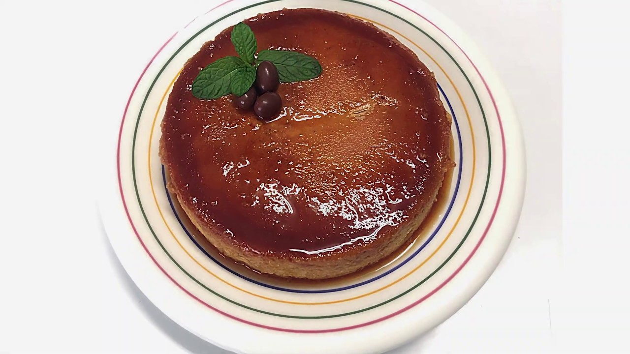 Flan de Queso y Plátano 