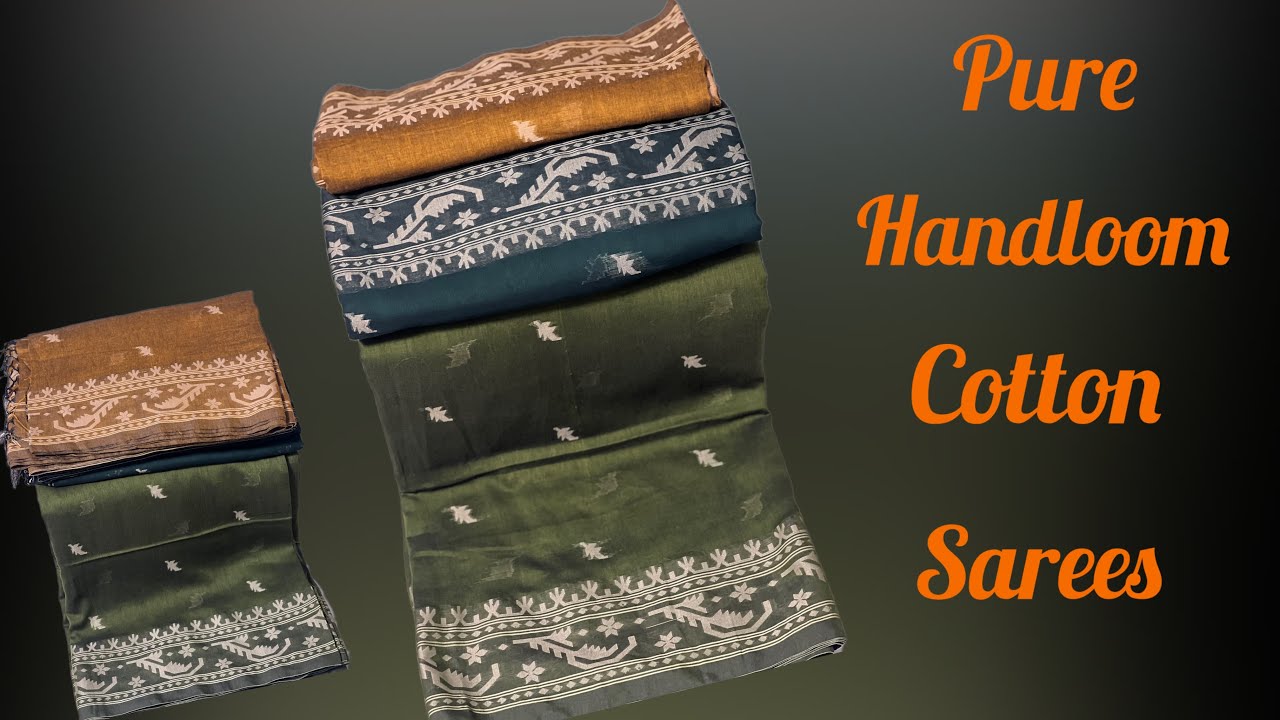 Pure Handloom Cotton Sarees | New Arrivals | Soft & Breathable | Free Shipping | Daaram Studio