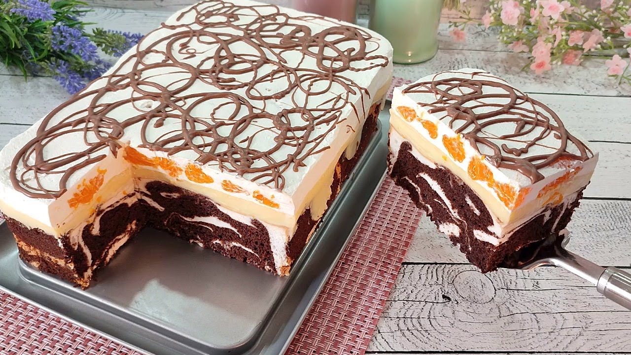 Быстрый Воздушный торт ФЕЙЕРВЕРК! Очень вкусный, тает во рту! Недорого, без желатина!