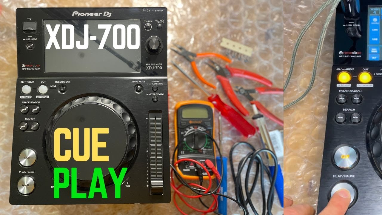 Pioneer XDJ-700 Fixing Cue/Play Button German