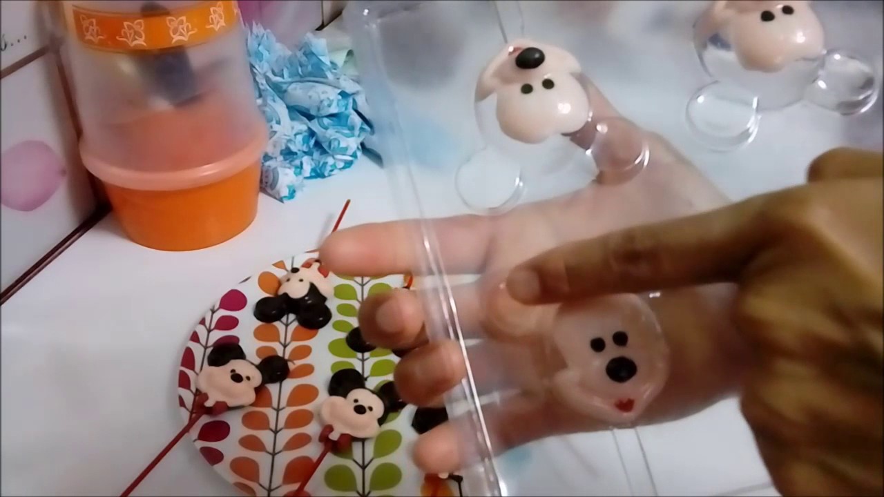 Cómo hacer paletas de chocolate de mickey mouse / 2 diseños