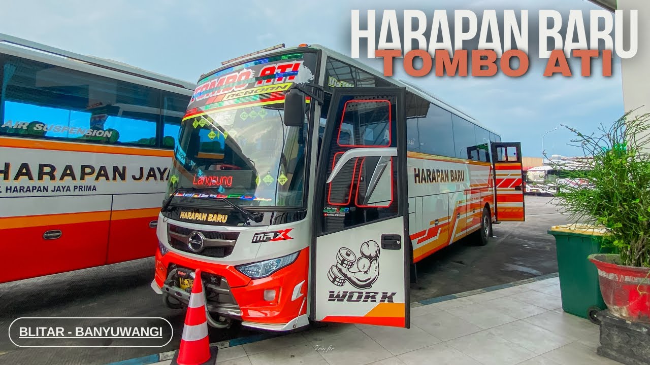 FULL AC SEMAKIN NYAMAN ! Trip Bus Harapan Baru Tombo Ati Blitar Ke Banyuwangi