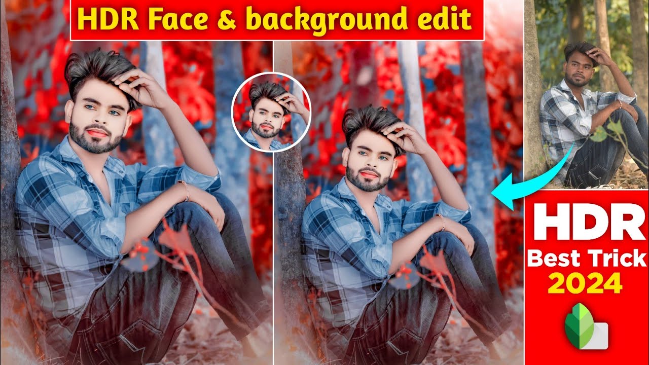 HDR Face Smooth & Background Editing Tutorial Hindi || Snapseed HDR Face Smoothing Tutorial ||