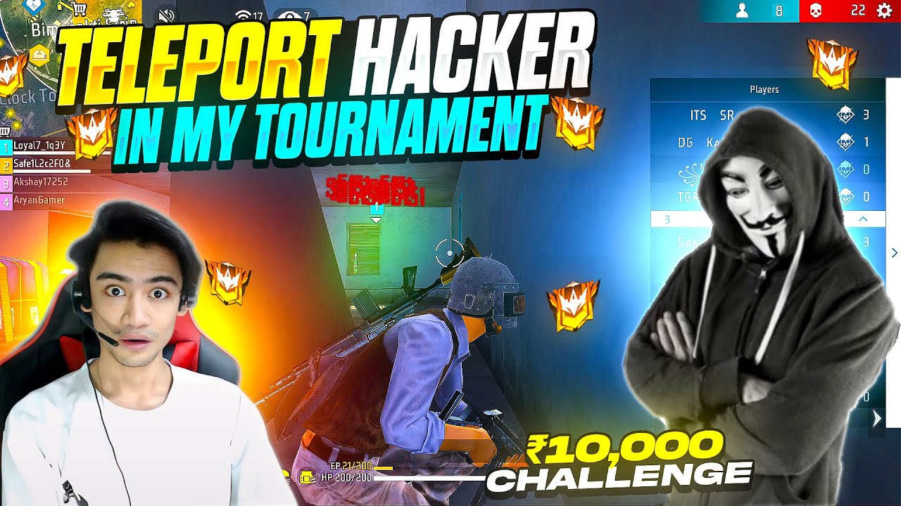 TELEPORT HACKER IN MY TOURNAMENT || THE STAR || Garena-Free Fire