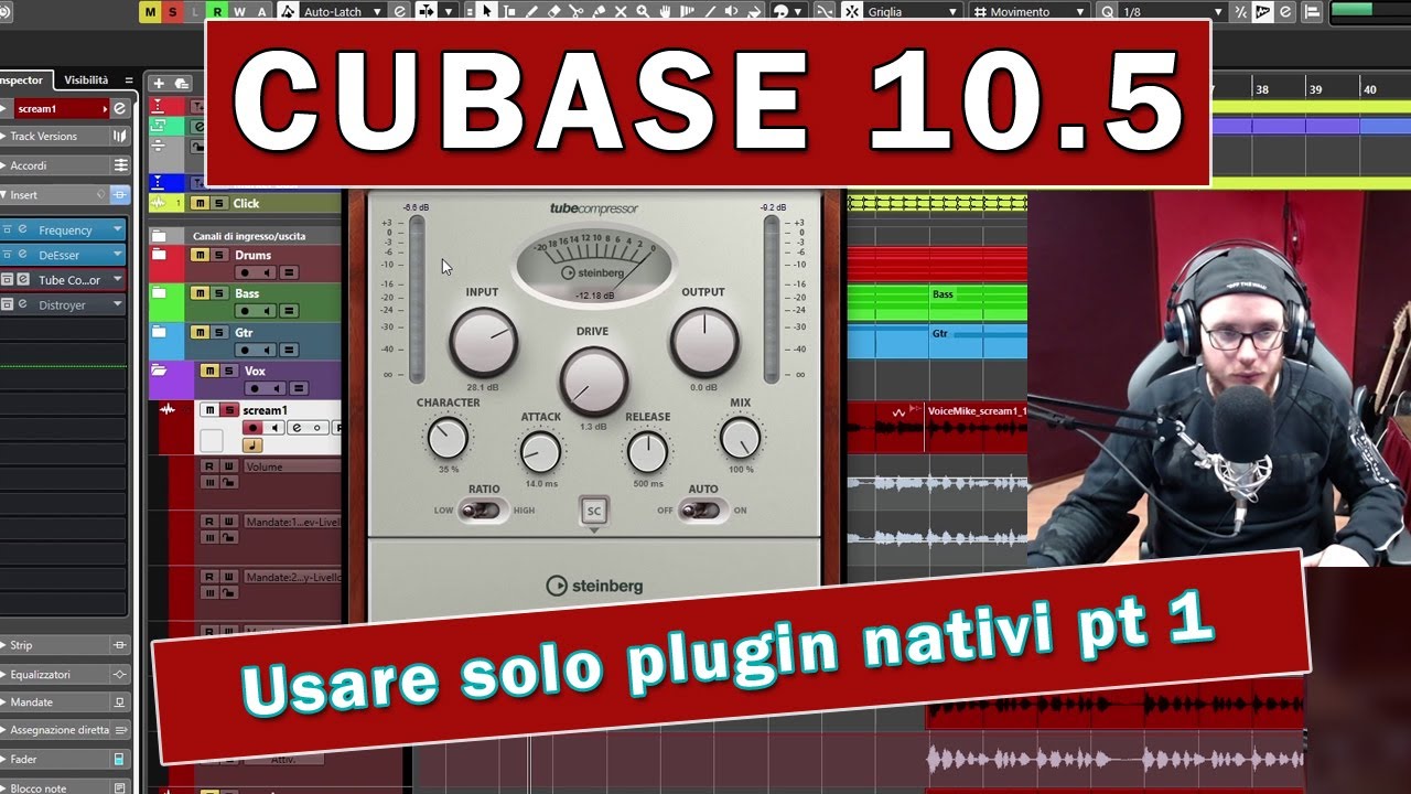 Le voci pt 1 di 3 - Mixare un disco usando solo i plugin di Cubase 10.5